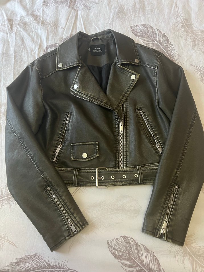 Eskitme Deri Ceket - Görsel 4