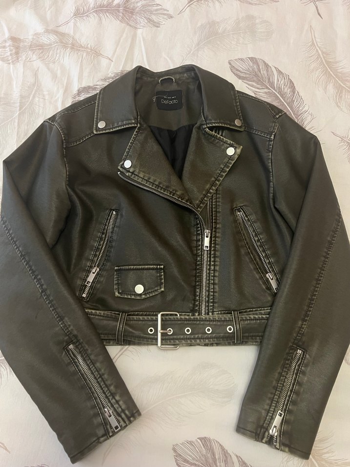 Eskitme Deri Ceket - Görsel 3
