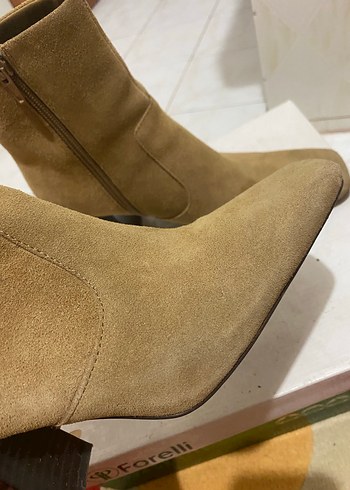 Süet Topuklu Kadın Bot - Görsel 3