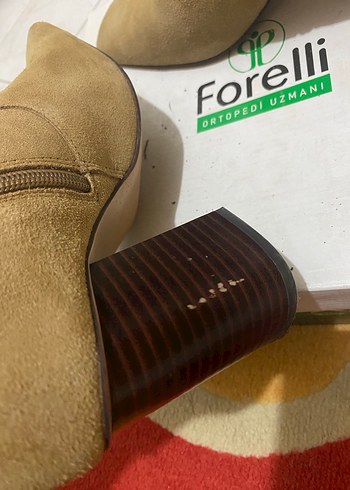 Süet Topuklu Kadın Bot - Görsel 6