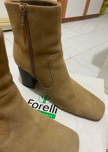 Süet Topuklu Kadın Bot - Görsel 2