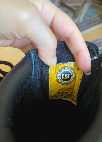Cat Siyah Deri CATERPILLAR Kadın Bot