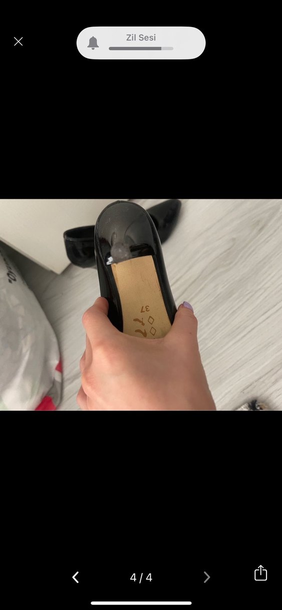 Siyah Rugan Stiletto Kadın Ayakkabı hiç giyilmedi - Görsel 3