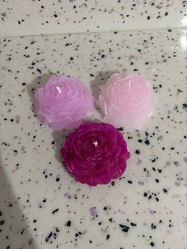  Beden pembe Renk ŞAKAYIK, 3 lü KOKULU MUM