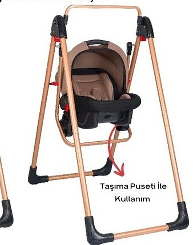 Bebek puseti ve salıncağı