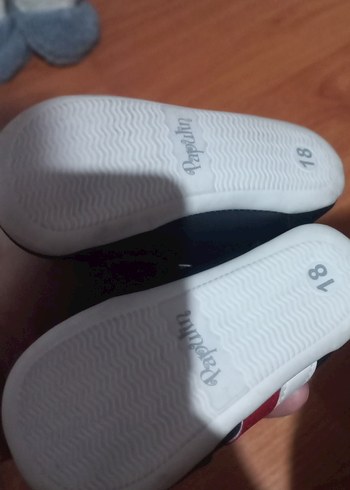 Mavi Erkek Bebek İlk Adım Ayakkabısı Velcro - Görsel 3