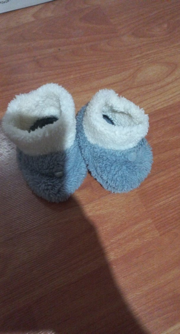 Mavi Erkek Bebek İlk Adım Ayakkabısı Velcro - Görsel 5