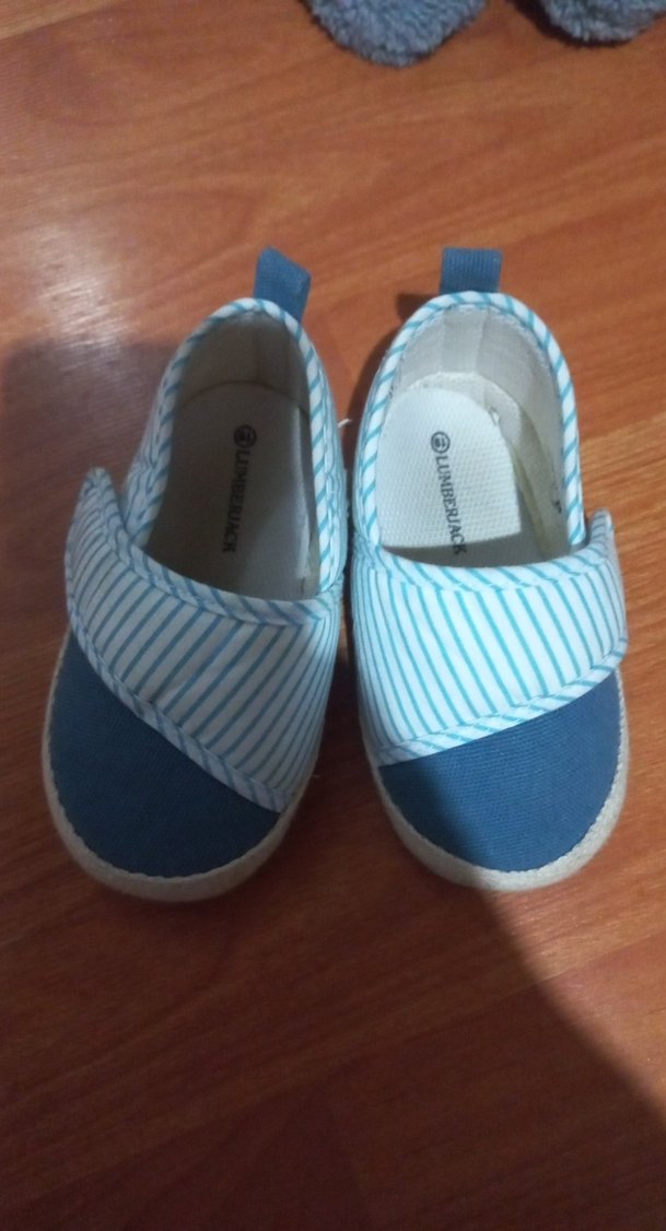 Mavi Erkek Bebek İlk Adım Ayakkabısı Velcro - Görsel 4