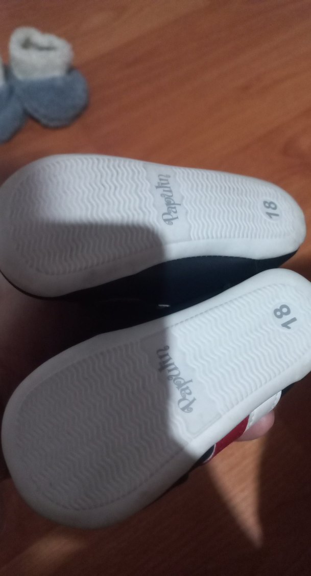 Mavi Erkek Bebek İlk Adım Ayakkabısı Velcro - Görsel 3