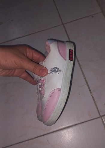 Kız Çocuk Pembe Cırt Cırtlı Spor Ayakkabı - Görsel 2