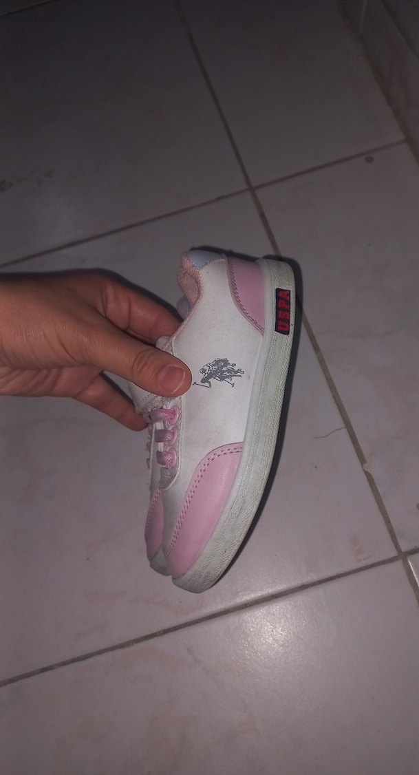 Kız Çocuk Pembe Cırt Cırtlı Spor Ayakkabı - Görsel 2