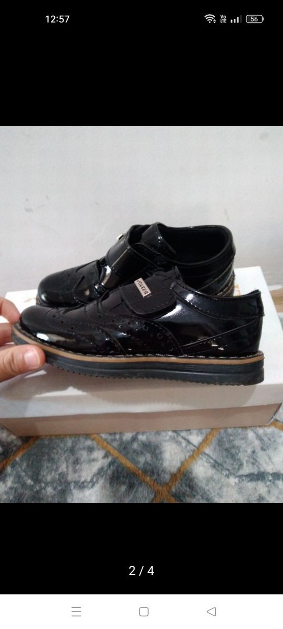 Diger Siyah Rugan Tokalı Erkek Çocuk Ayakkabısı - Görsel 2