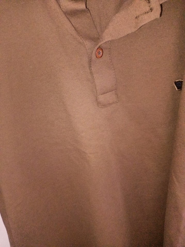 Kahverengi Düğmeli Erkek Polo Tişört - Görsel 3