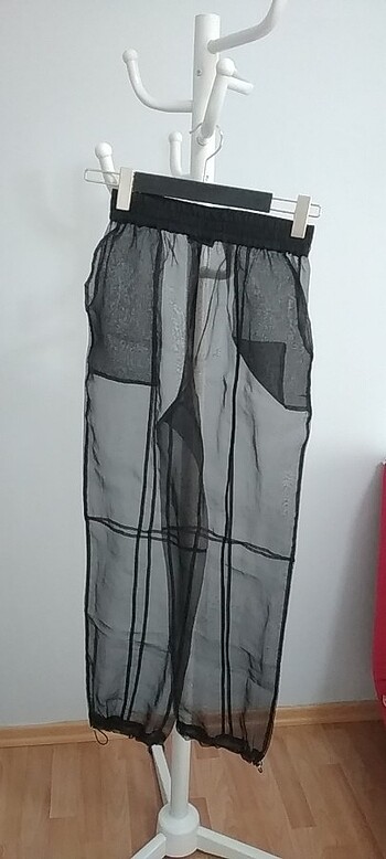Transparan paraşüt pantolon (kargo cepli)