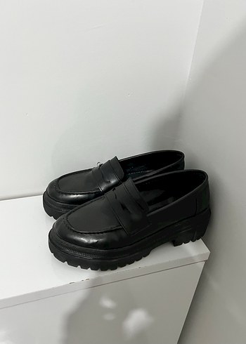Diğer Siyah Topuklu Kadın Loafer