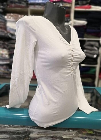 H&M H&M Düğmeli T-shirt 