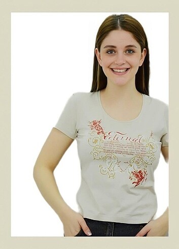 Delmod Bej T-shirt 