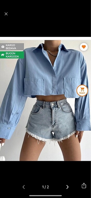 crop gömlek