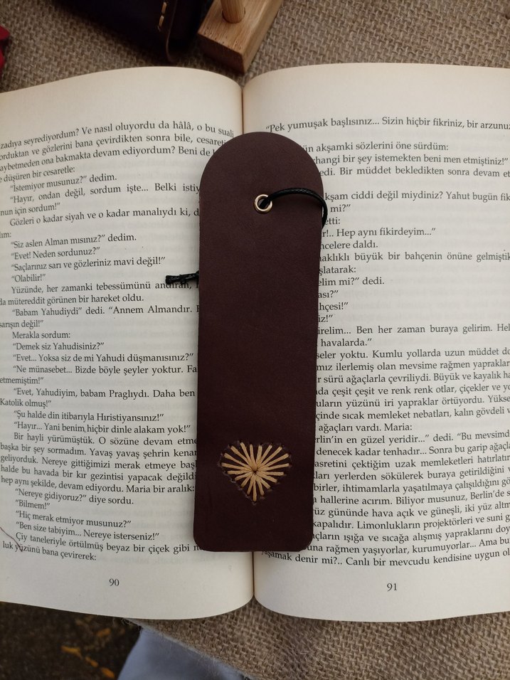 Bohem Tarzı El Yapımı Kitap Ayracı - Görsel 3