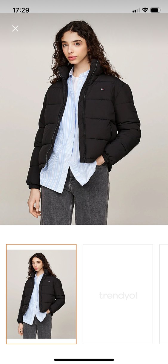 Siyah Fermuarlı Yüksek Yakalı Kadın Ceket - Görsel 2