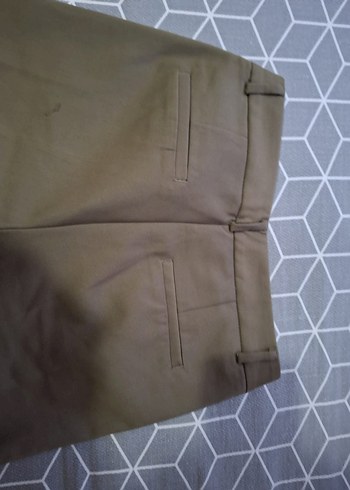 Kadın Haki Midi Kumaş Pantolon - Görsel 4