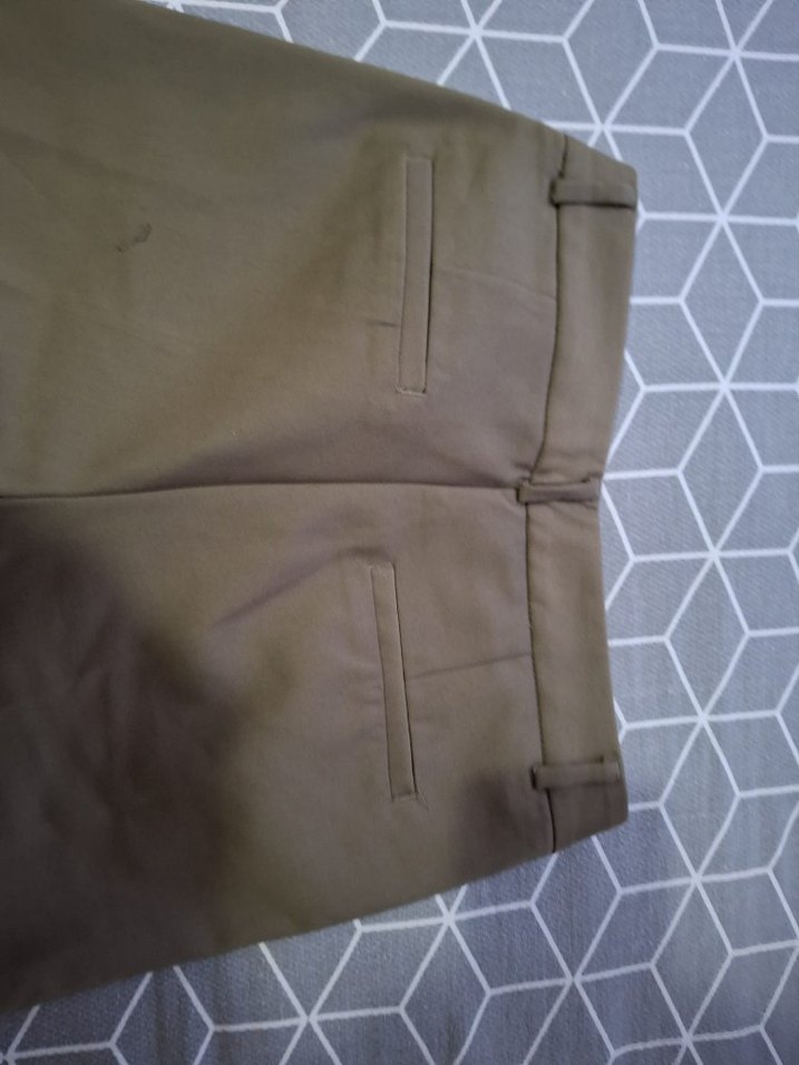 Kadın Haki Midi Kumaş Pantolon - Görsel 4