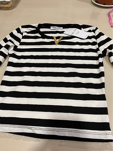 Cizgili bluz - Görsel 5