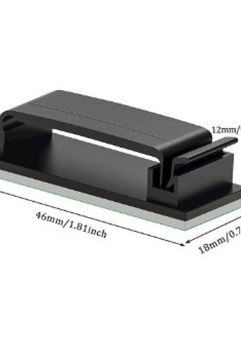 Siyah Kablo Tutucu Klips Seti - Görsel 2