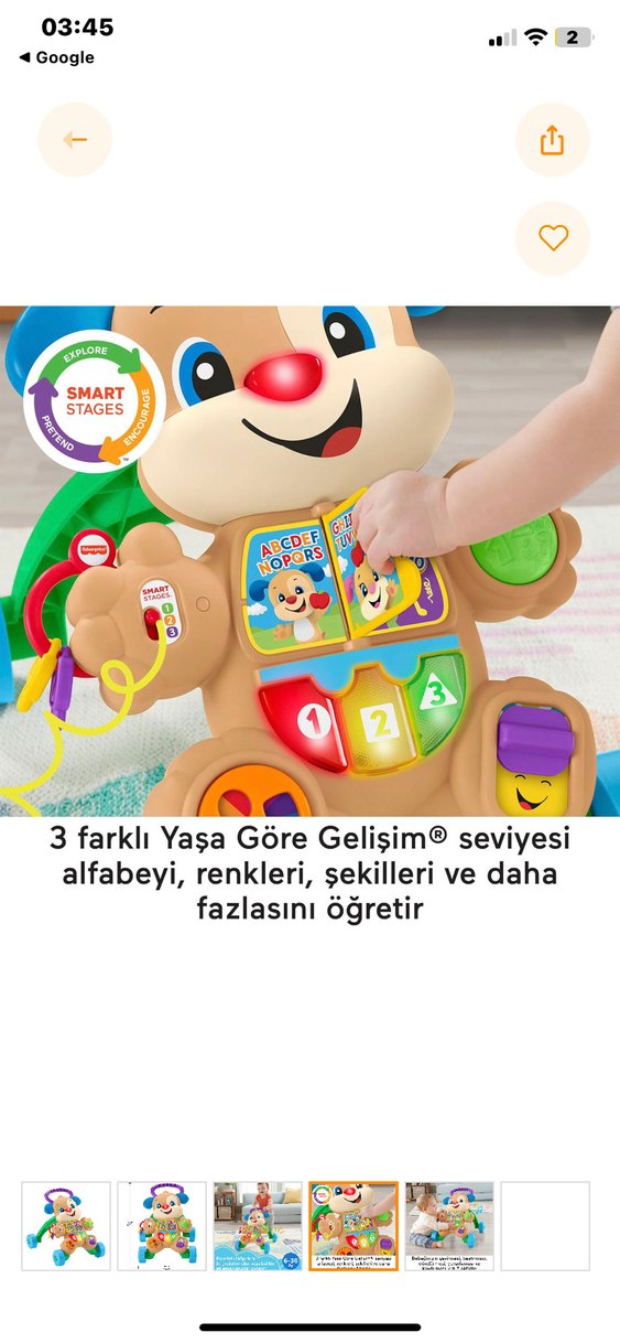 Fisher price eğitici köpekçik yürüteç - Görsel 4