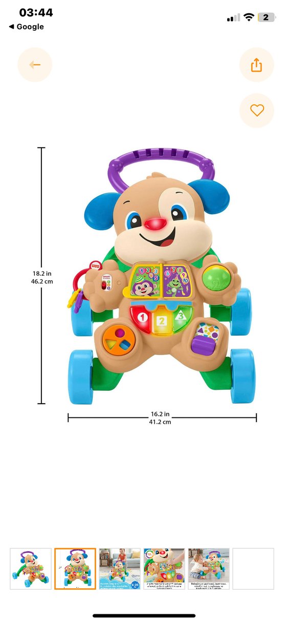 Fisher price eğitici köpekçik yürüteç - Görsel 2