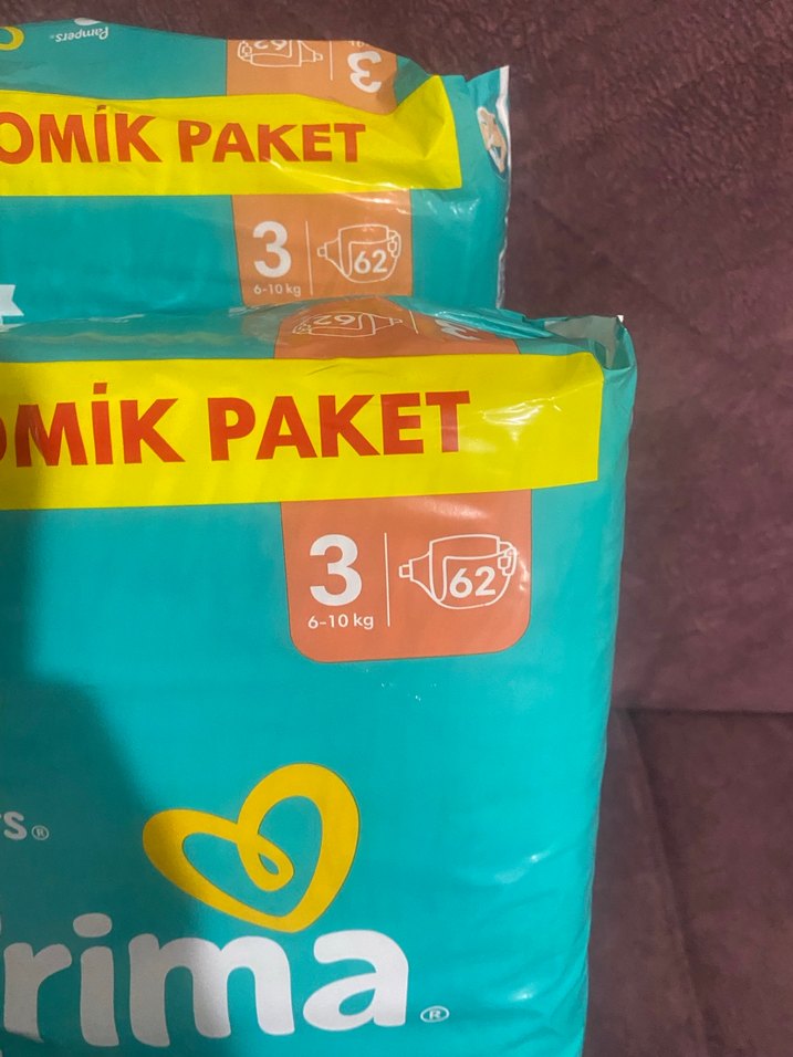 Prima Aktif Bebek Bebek Bezi No:3 Ekonomik Paket 62'li - Görsel 2