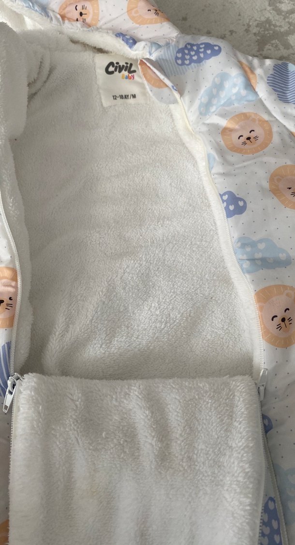 Civil Bebek Peluş Desenli astronot Tulum - Görsel 4