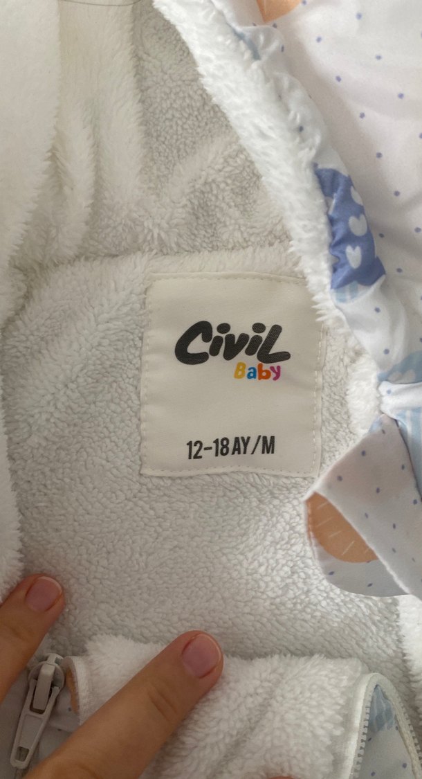 Civil Bebek Peluş Desenli astronot Tulum - Görsel 3