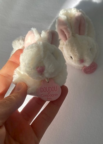 Kız Çocuk Beyaz Kürklü  çıngıraklı Tavşan patik - Görsel 3