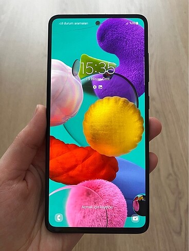 Samsung A51 siyah cep telefonu 128 GB