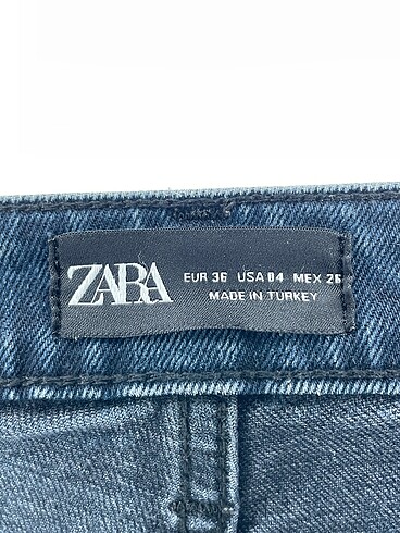 36 Beden lacivert Renk Zara Jean / Kot %70 İndirimli.