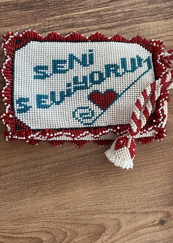 Boncuk İşlemeli Renkli Kelebekli Çanta - Görsel 3