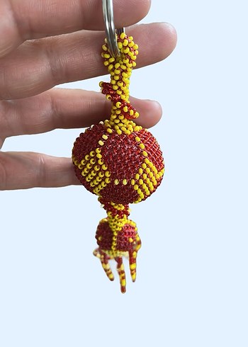 Renkli Boncuklu Anahtarlık - Görsel 2