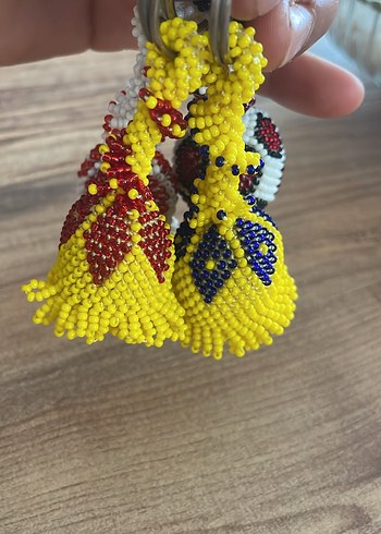 Renkli Boncuklu Anahtarlık - Görsel 3