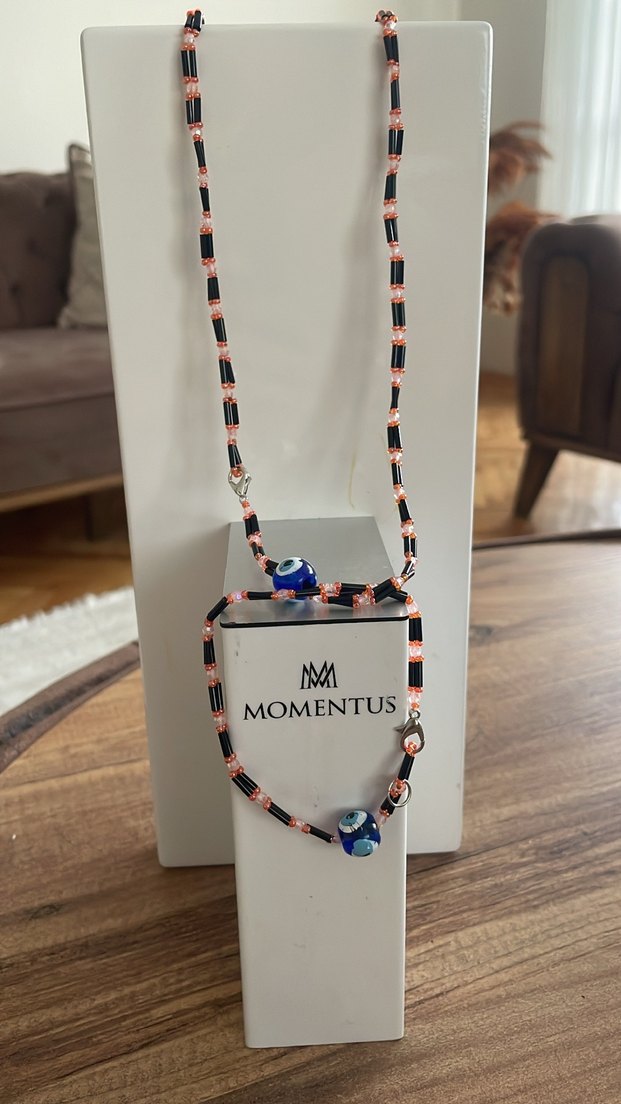 Boncuklu Bohem Kadın Kolye ve bileklik - Görsel 2