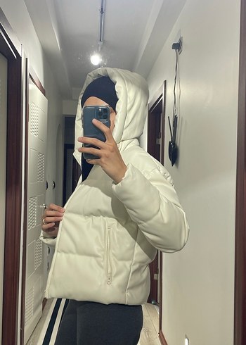 Beyaz Fermuarlı XSIDE mont - Görsel 5