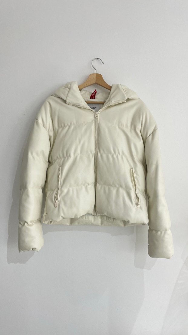 Beyaz Fermuarlı XSIDE mont - Görsel 2