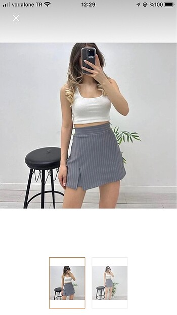 Şortlu mini etek
