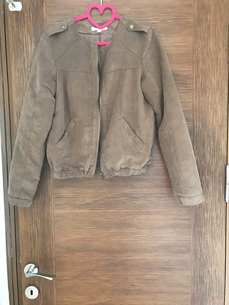36 Beden Camel süet bomber ceket