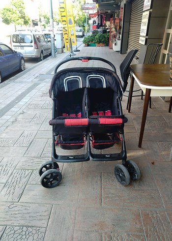 0 - 13 kg Beden Gri Çiftli Bebek Arabası