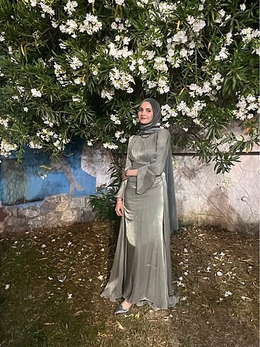 Armine Mint yeşili abiye elbise