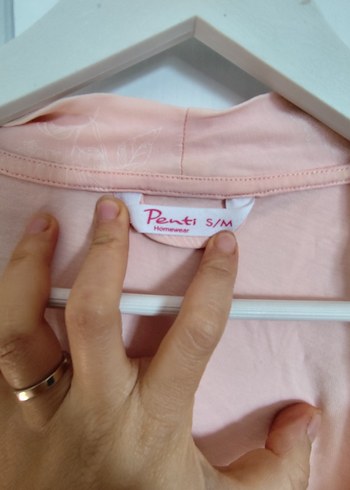 Pembe Hamile ve Emzirme Gecelik Takımı - Görsel 2