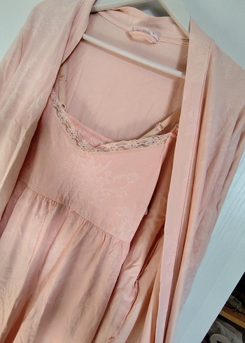 Pembe Hamile ve Emzirme Gecelik Takımı - Görsel 3