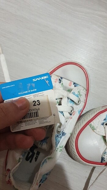 23 Beden beyaz Renk Sanbe marka çocuk converse