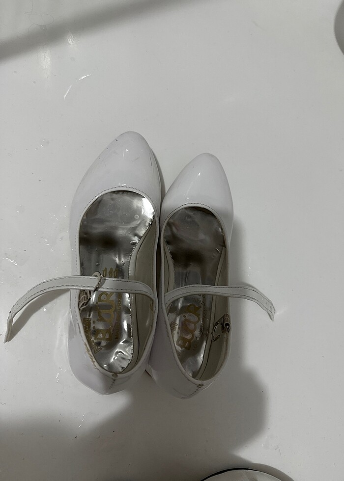 Beyaz düğün ayakkabısı - Görsel 3